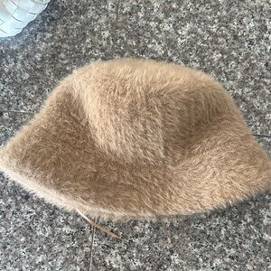 Nordstrom Cozy Tan Fuzzy Hat